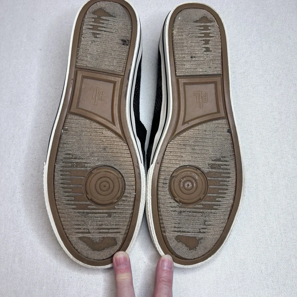 Lauren‎ Ralph Lauren Shoes Womens 7 Black  Weave Slip On Comfort Casual Preppy
